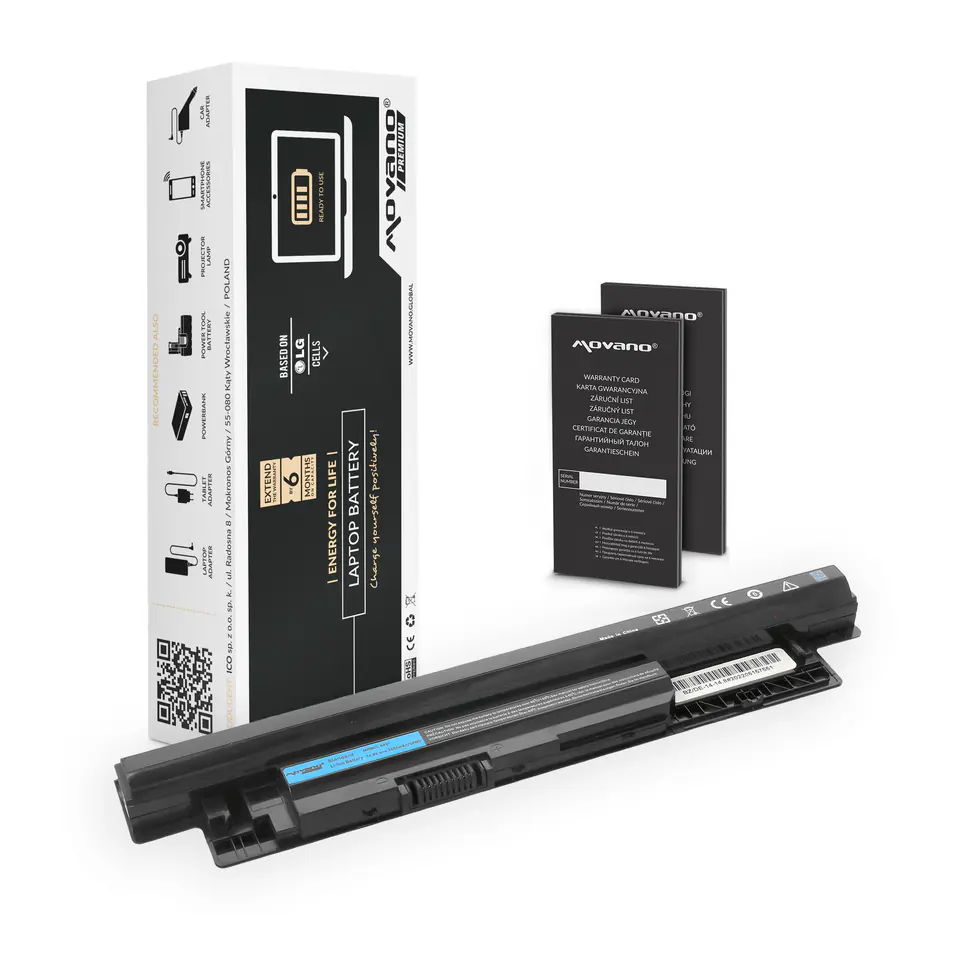 Bateria Movano Premium do Dell Inspiron 14, 15, 17 - 14.8v w sklepie Wasserman.eu