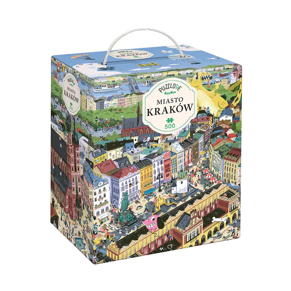 ⁨Puzzle 500 elementów Puzzlove - Miasto Kraków⁩ w sklepie Wasserman.eu