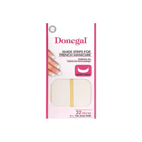 ⁨DONEGAL Stencils for french manicure 32 pieces⁩ at Wasserman.eu