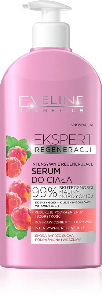 ⁨Eveline Ekspert Regeneracji Serum Do Ciała Malina Nordycka⁩ w sklepie Wasserman.eu