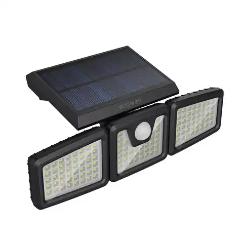 ⁨Outdoor LED Solar LED Lampe Blitzwolf BW-OLT4 mit Dämmerung und Bewegungssensor, 1800mAh⁩ im Wasserman.eu