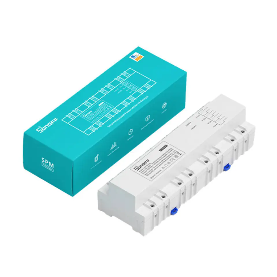 ⁨Inteligentny przełącznik Sonoff SPM-4Relay⁩ w sklepie Wasserman.eu
