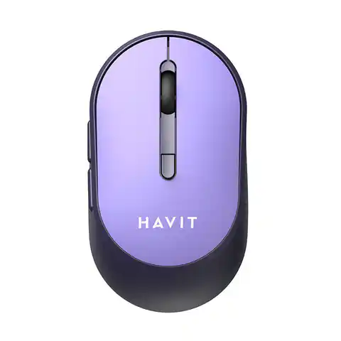 ⁨Bezprzewodowa mysz uniwersalna Havit MS78GT (fioletowa)⁩ w sklepie Wasserman.eu