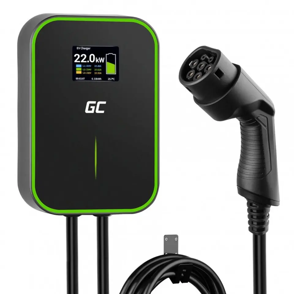 ⁨Green Cell EV Powerbox 22kW with Plug-In cable⁩ at Wasserman.eu