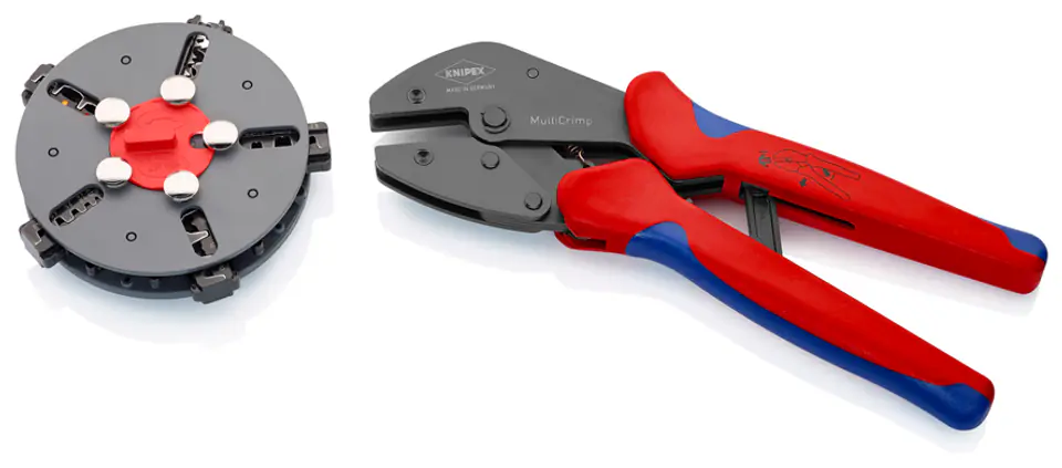 ⁨CRIMPING PLIERS WITH MAGAZINE AND 5 MATRICES. MULTICRIMP⁩ at Wasserman.eu