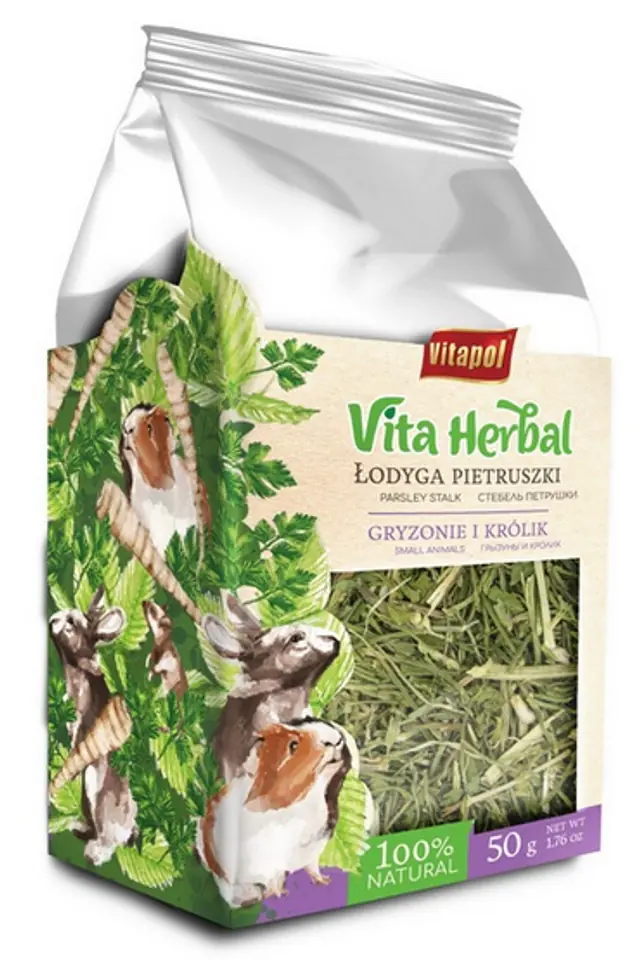 ⁨Vitapol Vita Herbal Łodyga pietruszki suszona dla gryzoni i królika 50g⁩ w sklepie Wasserman.eu