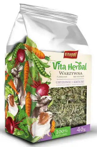 ⁨Vitapol Vita Herbal Warzywna grządka dla gryzoni i królika 100g⁩ w sklepie Wasserman.eu