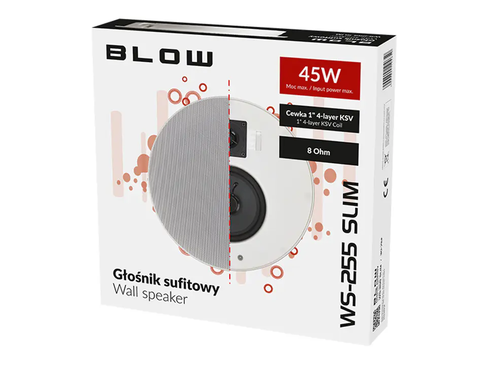 Loud. ceiling WS-225 SLIM 45W/8ohm at Wasserman.eu