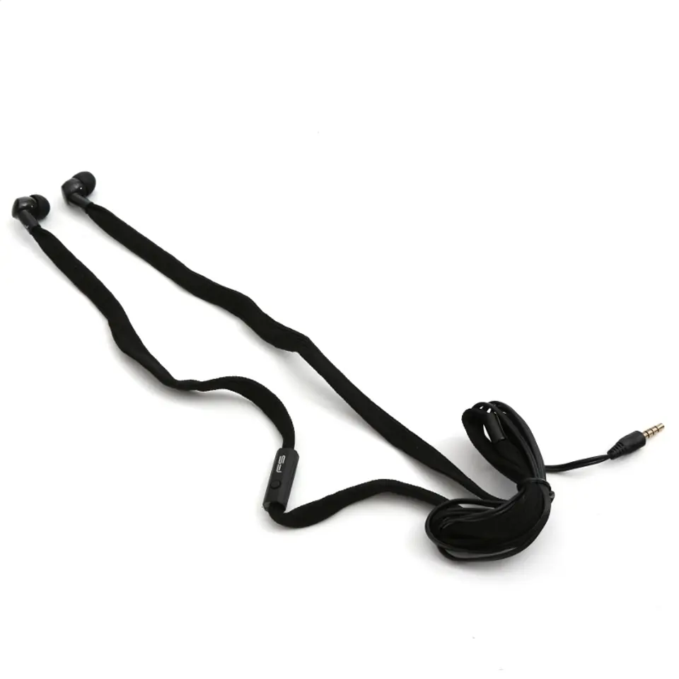 ⁨FREESTYLE SHOELACE EARPHONES + MIC FH2112 BLACK [42776]⁩ at Wasserman.eu