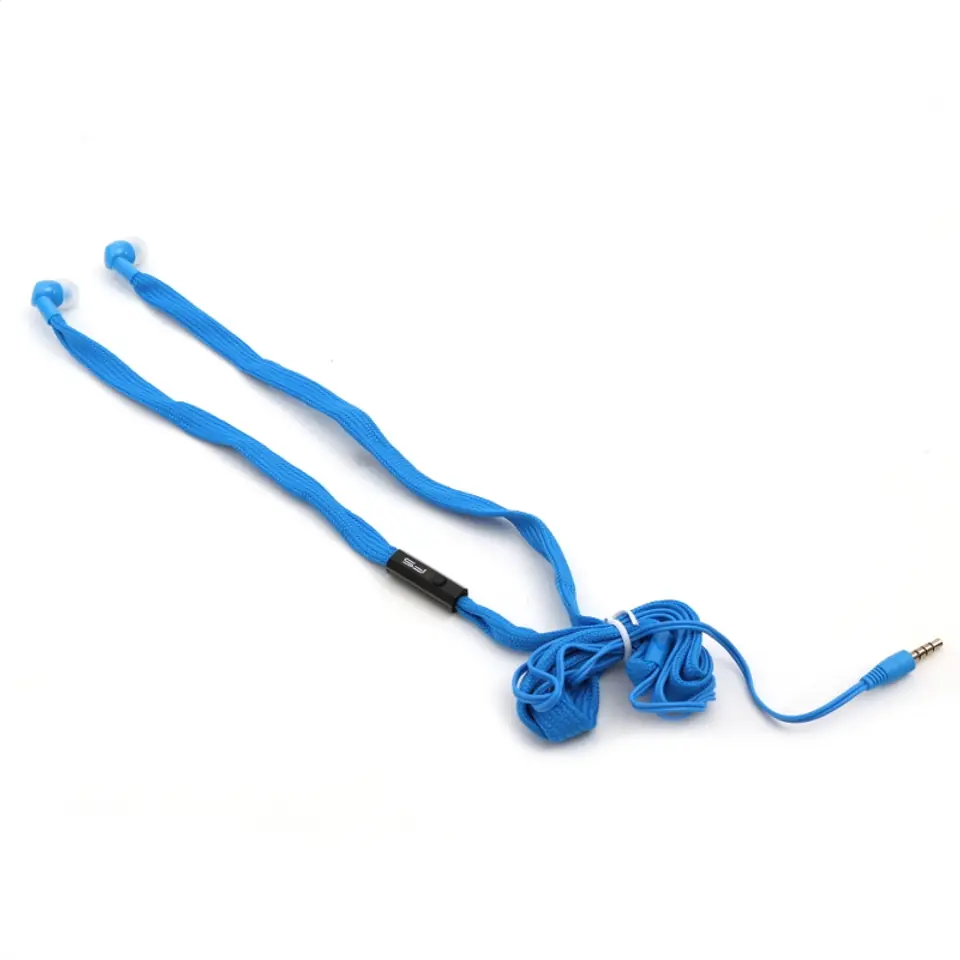 ⁨FREESTYLE SHOELACE EARPHONES + MIC FH2112 BLUE [42777]⁩ at Wasserman.eu