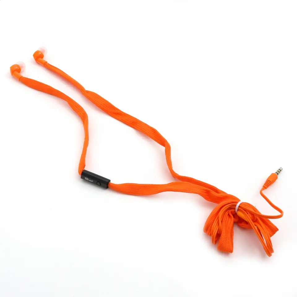 ⁨FREESTYLE SHOELACE EARPHONES + MIC FH2112 ORANGE [42779]⁩ at Wasserman.eu