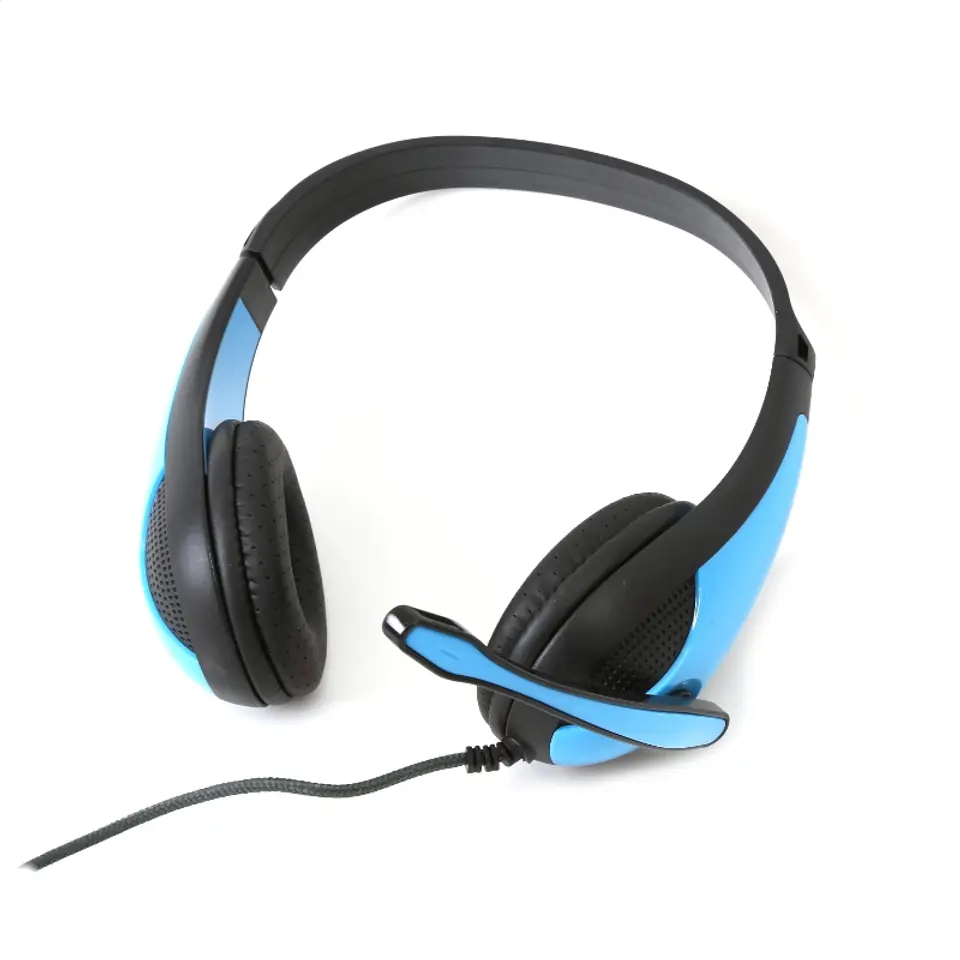 ⁨FREESTYLE HI-FI STEREO SŁUCHAWKI NAUSZNE MIC ADAPTER HEADPHONES BLUE [42676] TE⁩ w sklepie Wasserman.eu