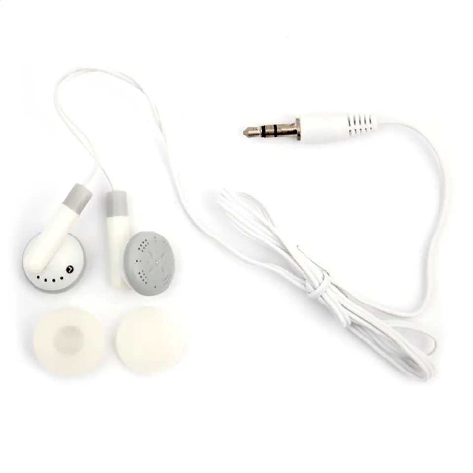 ⁨FIESTA EARPHONES MINI JACK SŁUCHAWKI PRZEWODOWE DOUSZNE Z MINI JACK WHITE  [40508]⁩ w sklepie Wasserman.eu