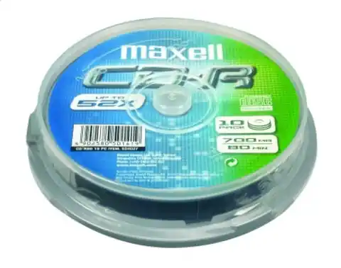 ⁨MAXELL CD-R 700MB 52X CAKE*10 624027.00.CN⁩ at Wasserman.eu
