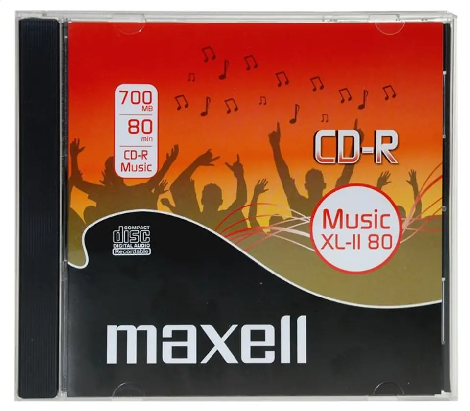 ⁨MAXELL CD-R 700MB MUSIC XL-II  80 MIN  JEWEL CASE*10 624880.00.CN⁩ at Wasserman.eu
