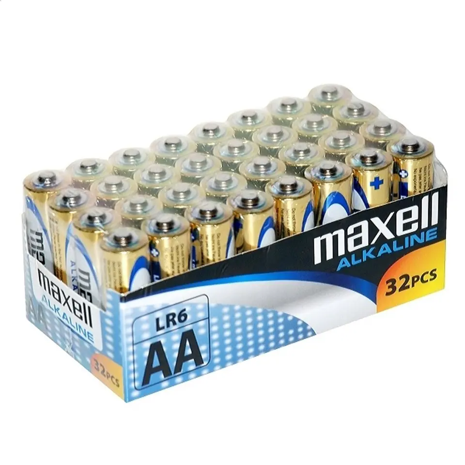 ⁨MAXELL BATTERY ALKALINE LR06 AA 32-PACK⁩ at Wasserman.eu