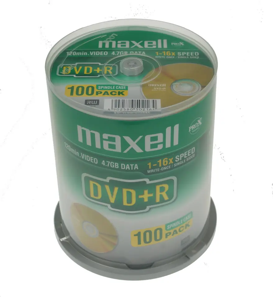 ⁨MAXELL DVD+R 4,7GB 16X CAKE*100 275641.30.GB⁩ w sklepie Wasserman.eu