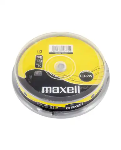 ⁨MAXELL CD-RW 700MB 4X CAKE*10 624039.40.TW⁩ w sklepie Wasserman.eu