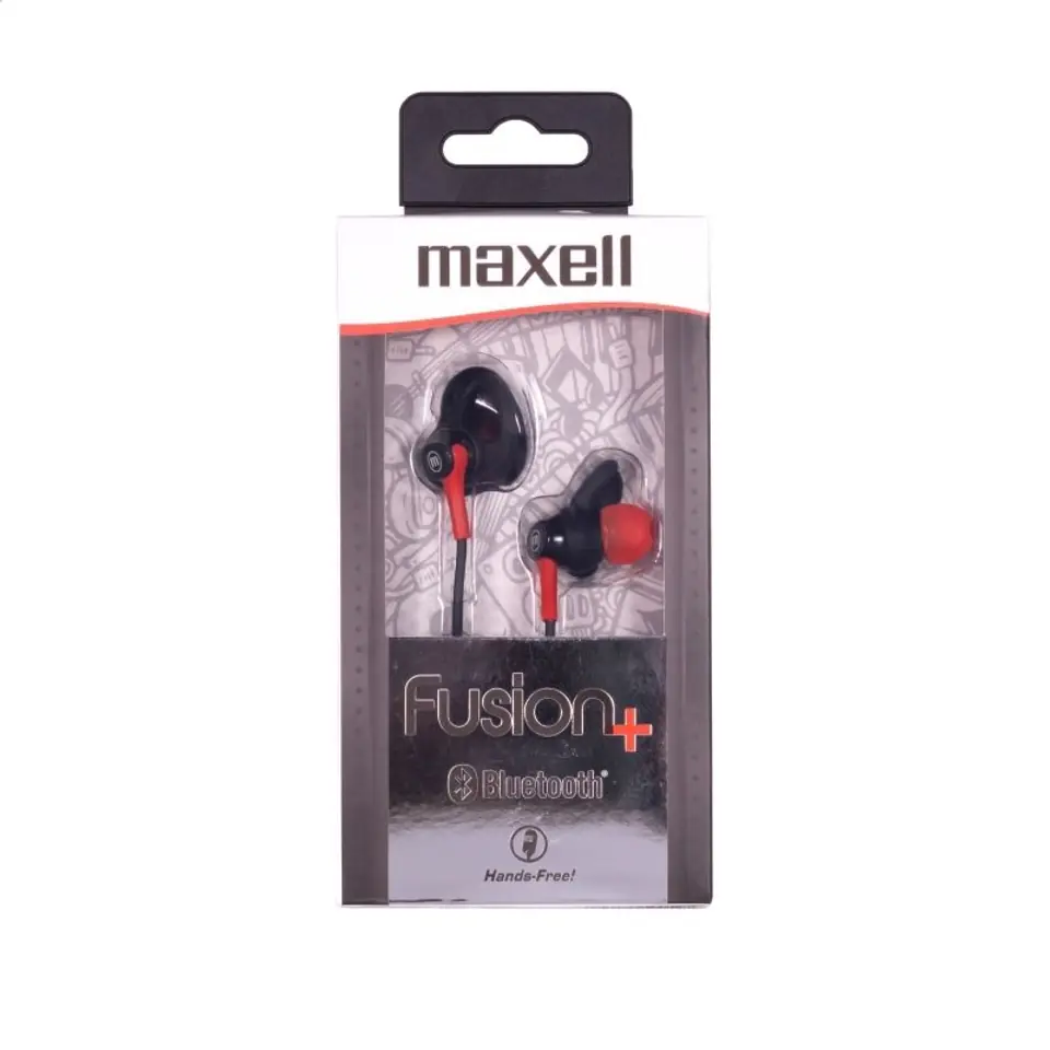 ⁨MAXELL EARPHONES BLUETOOTH EB-BTFUS9 FUSION+ ROSSO 348133.00.CN⁩ w sklepie Wasserman.eu