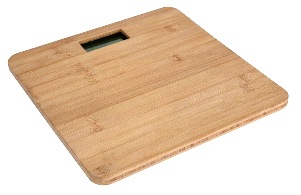⁨OMEGA WAGA BATHROOM BODY SCALE 180KG 280x280CM BAMBOO 45503⁩ w sklepie Wasserman.eu