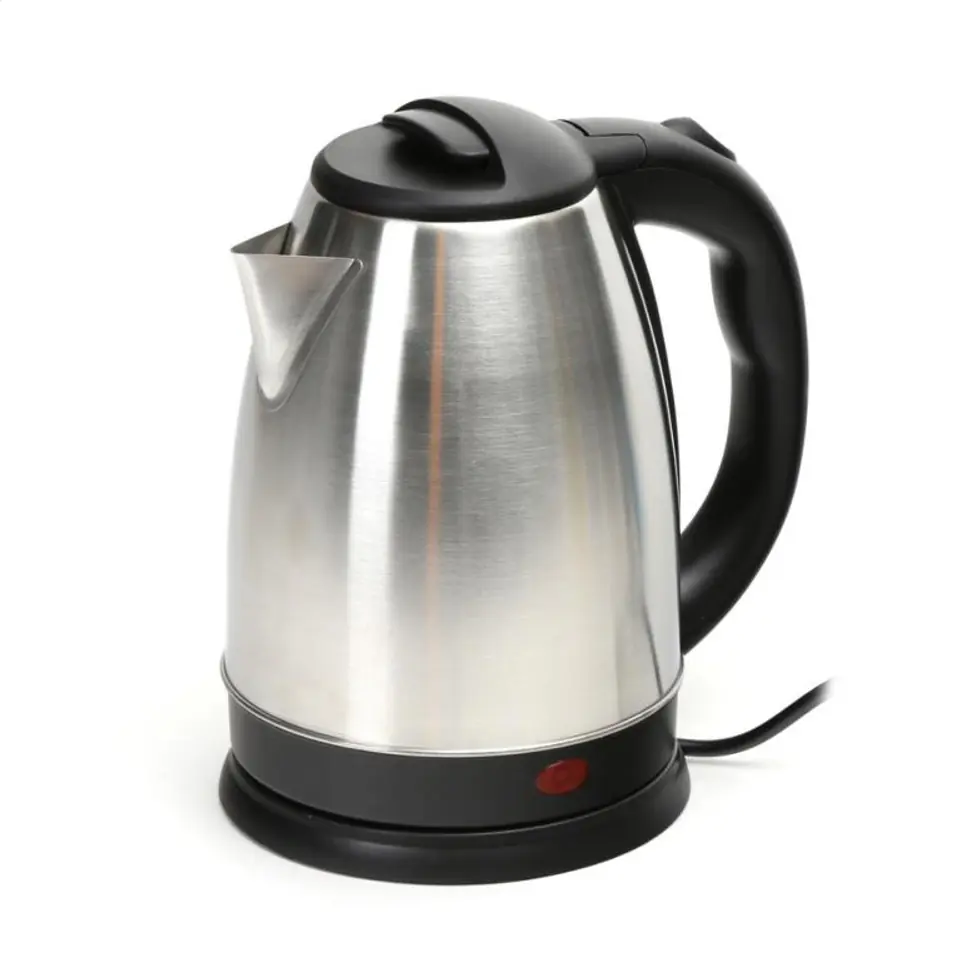 ⁨OMEGA ELECTRIC KETTLE 1500W STAINLESS STEEL BRUSHED FINISH⁩ at Wasserman.eu