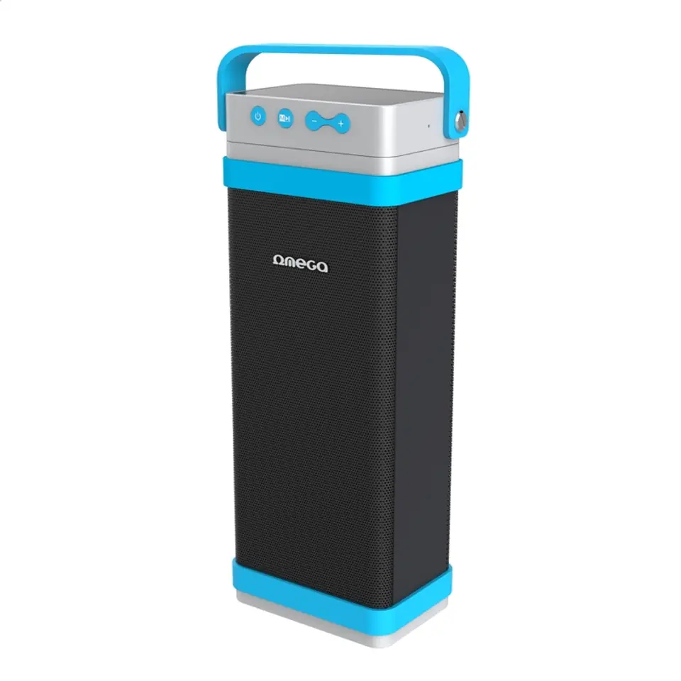 ⁨OMEGA SPEAKER GŁOŚNIK 2.1 CUBE OUTDOOR BLUETOOTH V4.0 SD 22W BLUE [43563] TE⁩ w sklepie Wasserman.eu