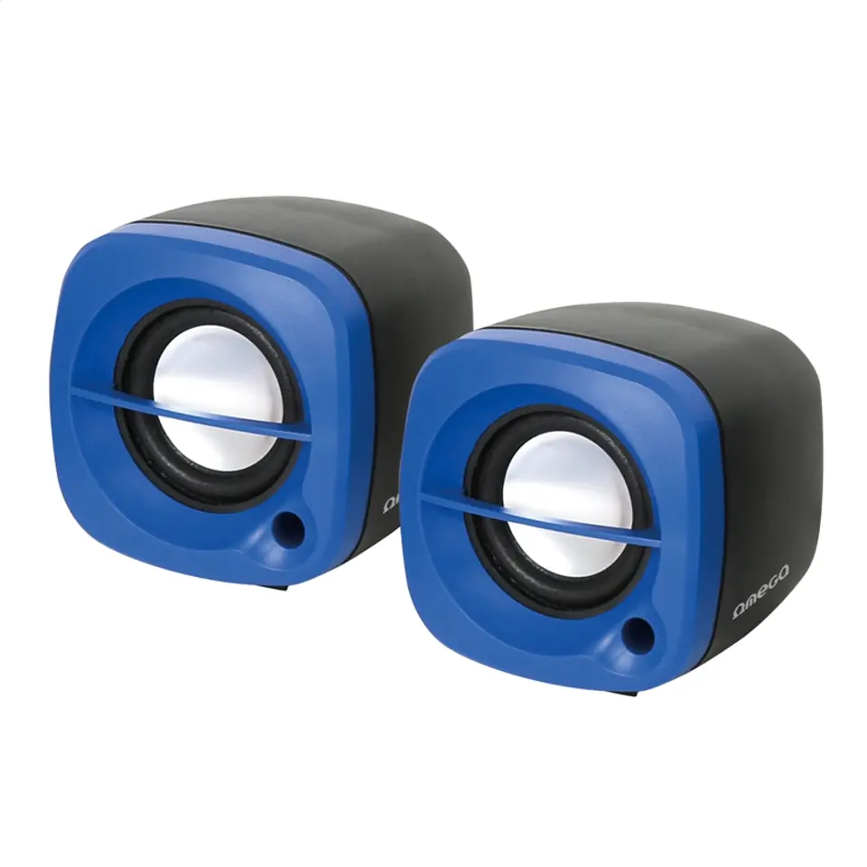 ⁨OMEGA SPEAKER GŁOŚNIK 2.0 6W USB BLUE [43041]⁩ w sklepie Wasserman.eu