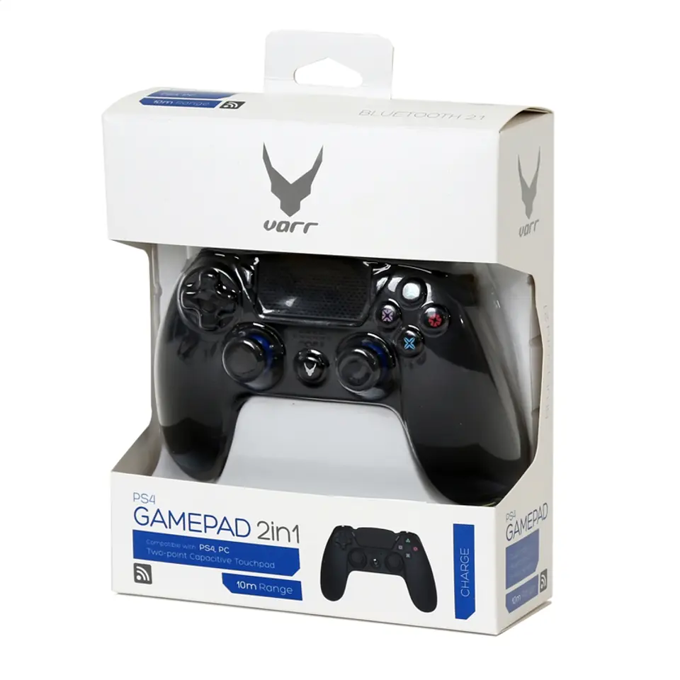 ⁨OMEGA VARR GAMEPAD CHARGE FOR PS4 & PC BLUETOOTH FIRMWARE UPGRADEABLE [44032]⁩ at Wasserman.eu