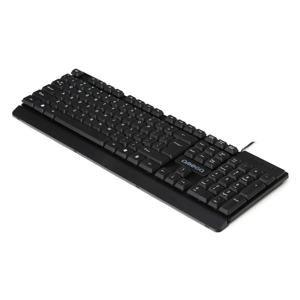 ⁨OMEGA KEYBOARD US KLAWIATURA BLACK [45264]⁩ w sklepie Wasserman.eu