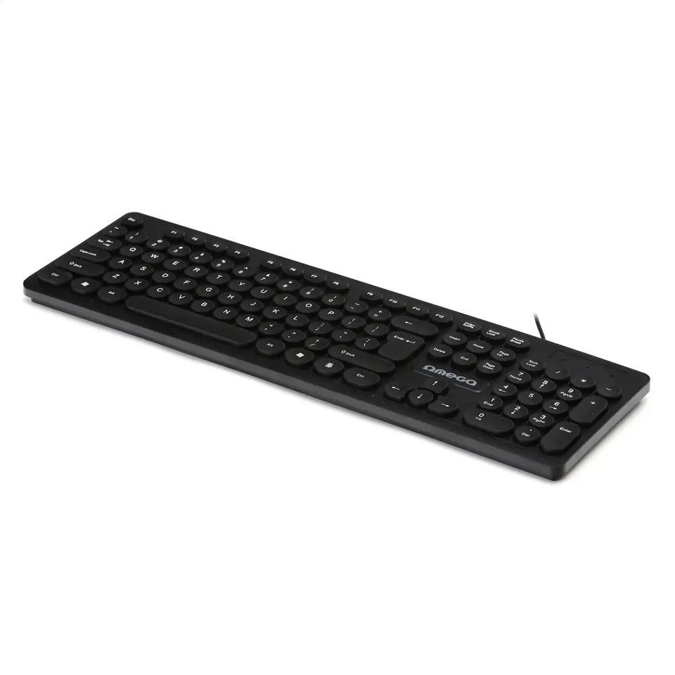 ⁨OMEGA KEYBOARD US KLAWIATURA BLACK [45263]⁩ w sklepie Wasserman.eu