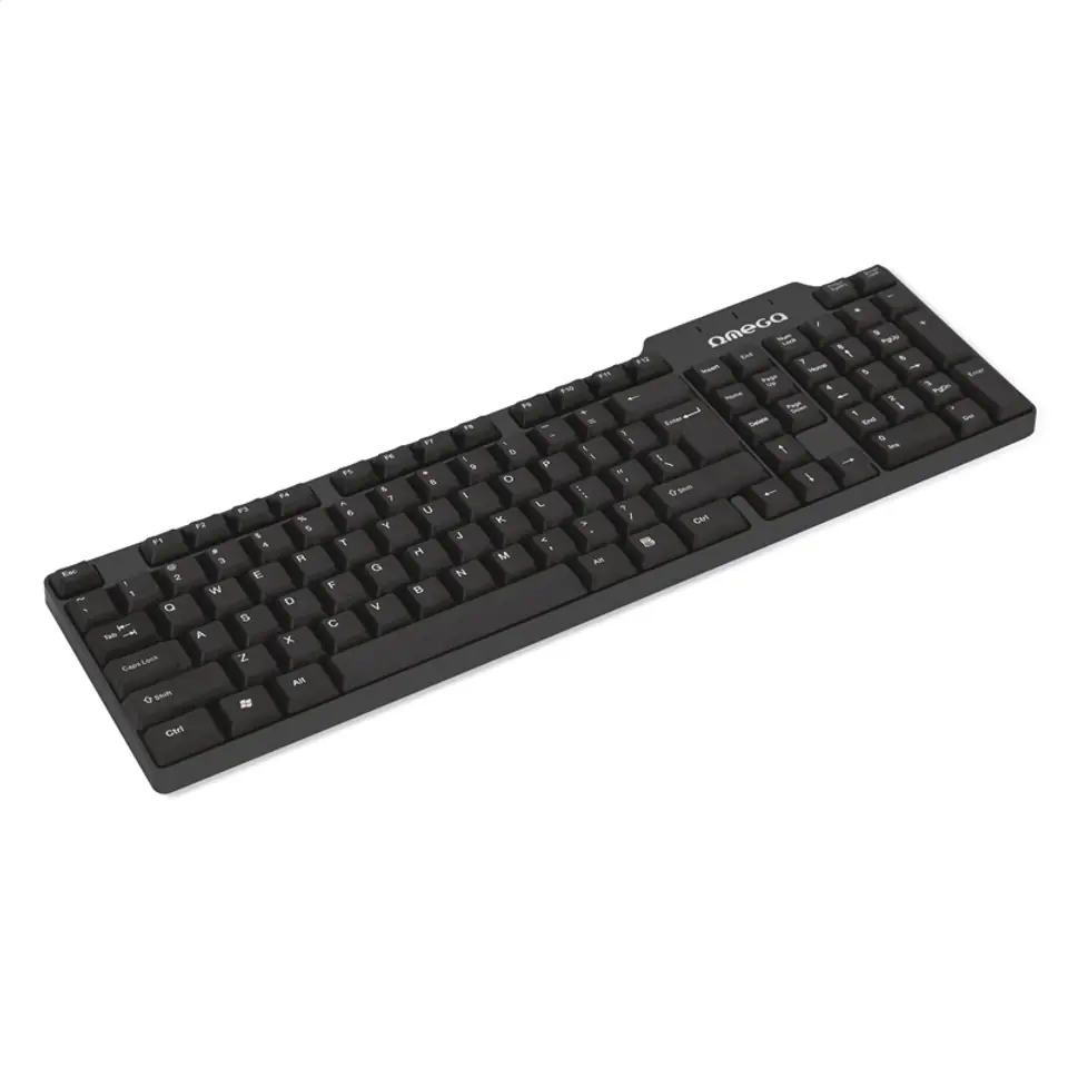 ⁨OMEGA KEYBOARD KLAWIATURA PRZEWODOWA US VERSION USB [41829]⁩ w sklepie Wasserman.eu
