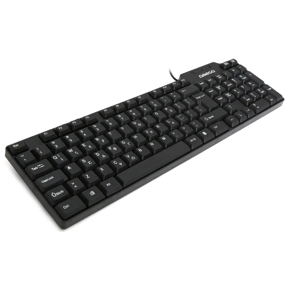 ⁨OMEGA KEYBOARD KLAWIATURA GR BLACK [42662]⁩ w sklepie Wasserman.eu