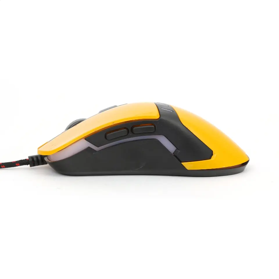 ⁨OMEGA VARR MYSZ MOUSE GAMING 1200/160/2400/3200 DPI YELLOW [41785] TE⁩ w sklepie Wasserman.eu