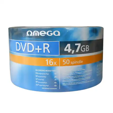 ⁨OMEGA DVD+R 4,7GB 16X SP*50 [40934]⁩ w sklepie Wasserman.eu