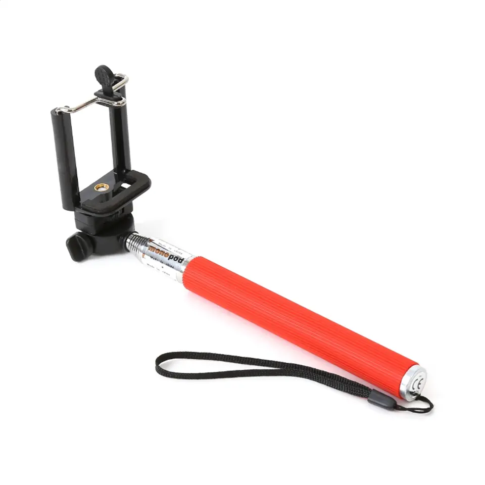 ⁨OMEGA MONOPOD - SPORT CAMERA TELESCOPIC POLE SELFIE STICK RED [43021]⁩ at Wasserman.eu