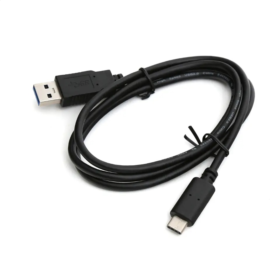 ⁨OMEGA USB TYPE-C TO USB CABLE 3A 1M BLACK [43738]⁩ at Wasserman.eu