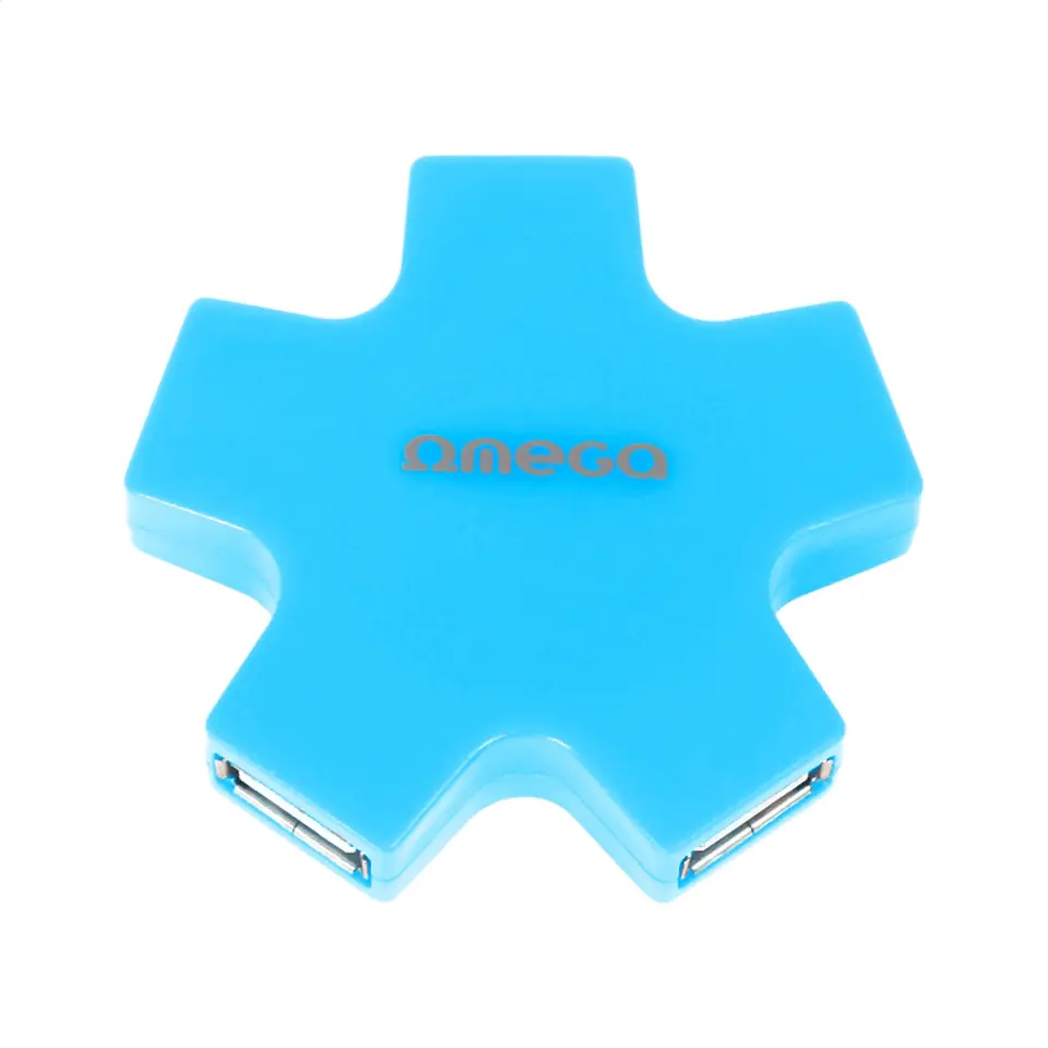 ⁨OMEGA USB 2.0 HUB 4 PORT STAR BLUE⁩ at Wasserman.eu