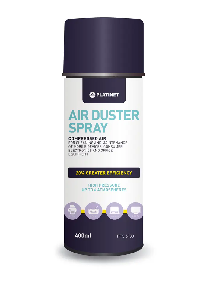 ⁨PLATINET AIR DUSTER SPRĘŻONE POWIETRZE 400ML PFS5130 [42610]⁩ w sklepie Wasserman.eu