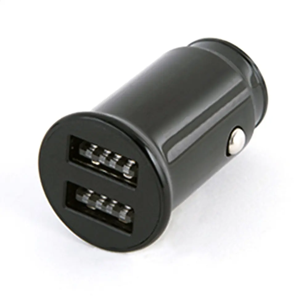 ⁨PLATINET CAR CHARGER ŁADOWARKA SAMOCHODOWA 10W 2xUSB 2.1A BLACK [44992]⁩ w sklepie Wasserman.eu