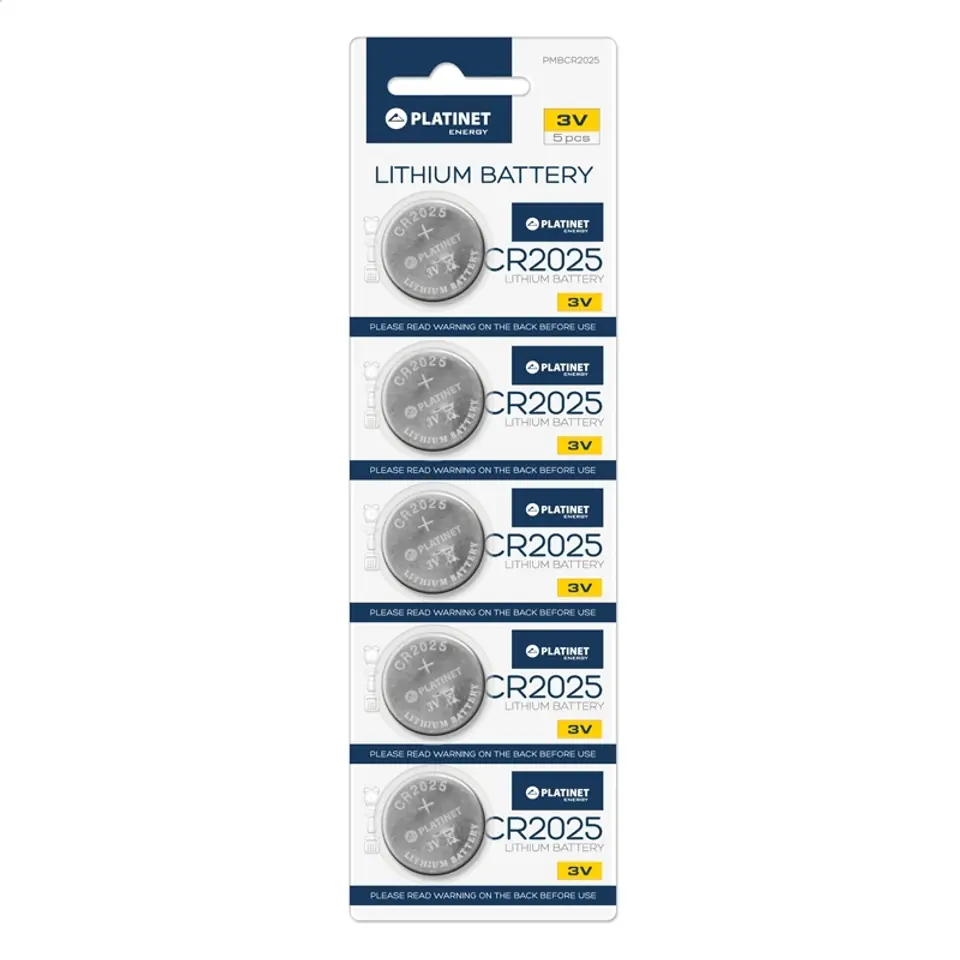 ⁨PLATINET BATTERY LITHIUM CR2025 BLISTER*5 PACK [43910]⁩ at Wasserman.eu