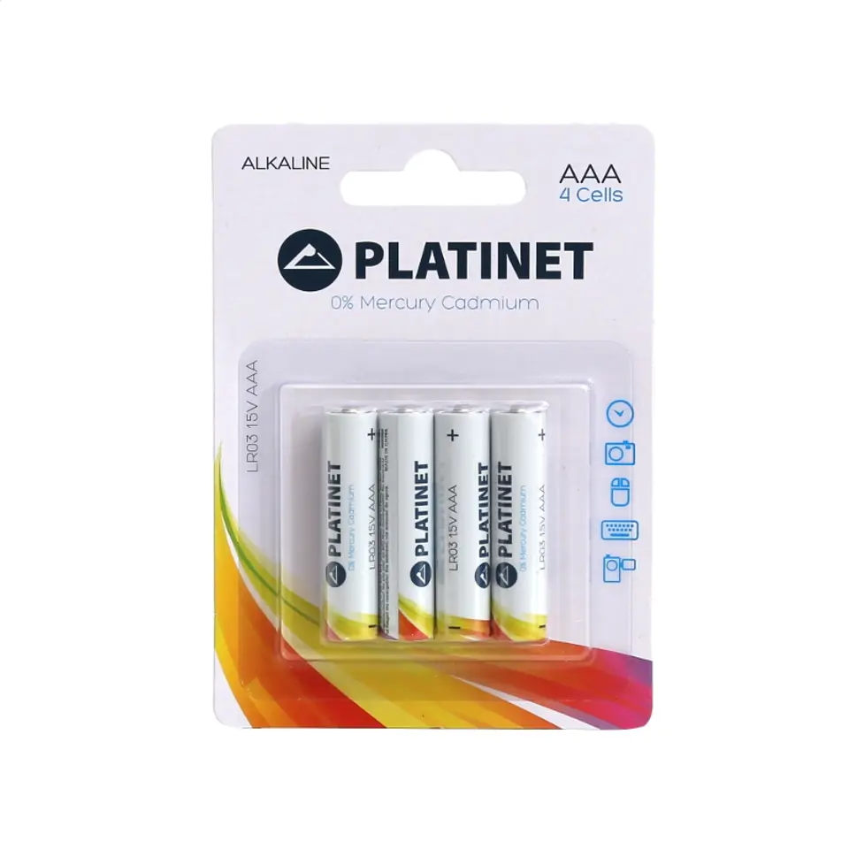 ⁨PLATINET BATTERY ALKALINE PRO LR03/AAA BLISTER*4 [42465]⁩ at Wasserman.eu