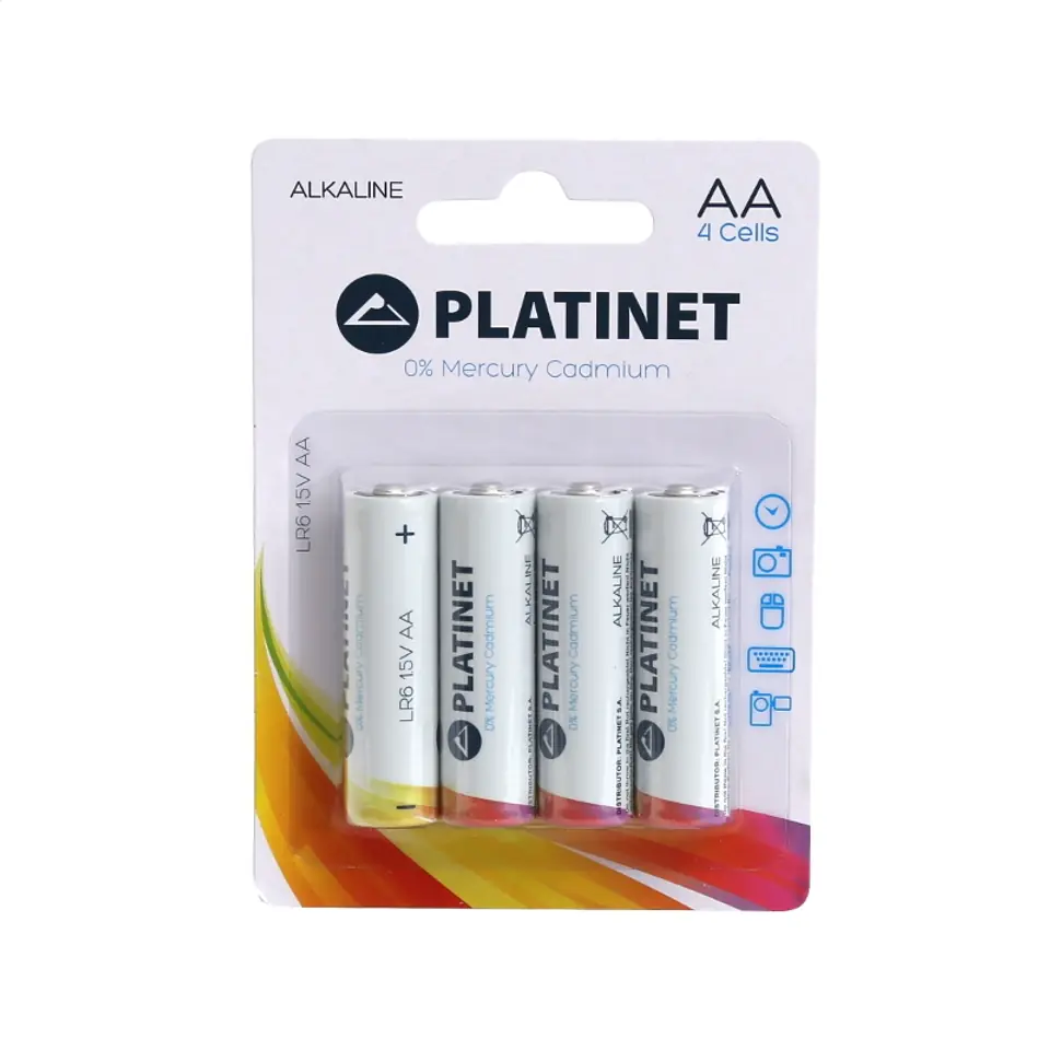 ⁨PLATINET BATTERY BATERIA ALKALINE PRO LR06 AA BLISTER*4 [42464]⁩ w sklepie Wasserman.eu