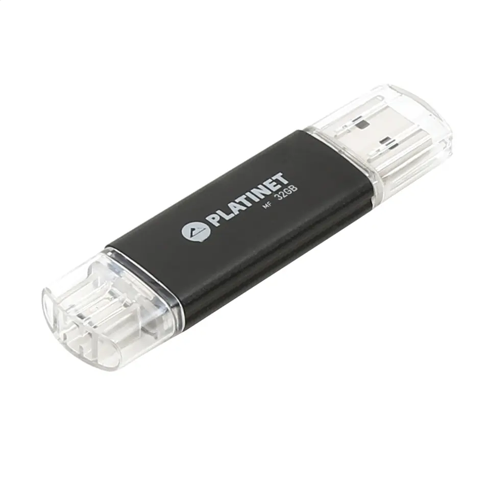 ⁨PLATINET ANDROID PENDRIVE USB 2.0 AX-Depo 64GB + microUSB UDP BLACK [43373]⁩ w sklepie Wasserman.eu