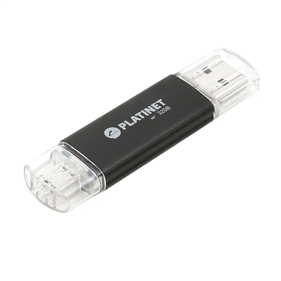 ⁨PLATINET ANDROID PENDRIVE USB 2.0 AX-Depo 64GB + microUSB for tablets BLACK [43373]⁩ at Wasserman.eu