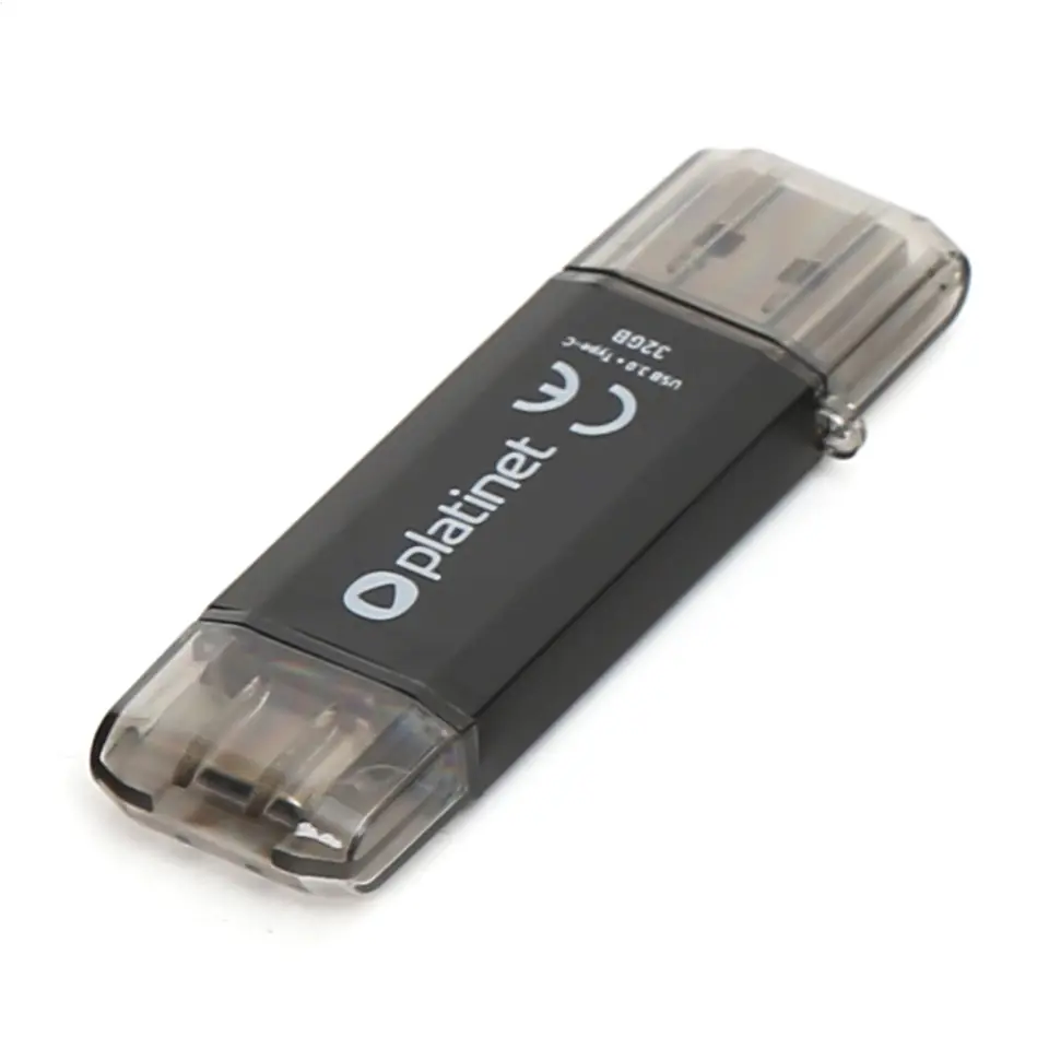 ⁨PLATINET PENDRIVE USB 3.2 Type-C 32GB BLACK⁩ at Wasserman.eu