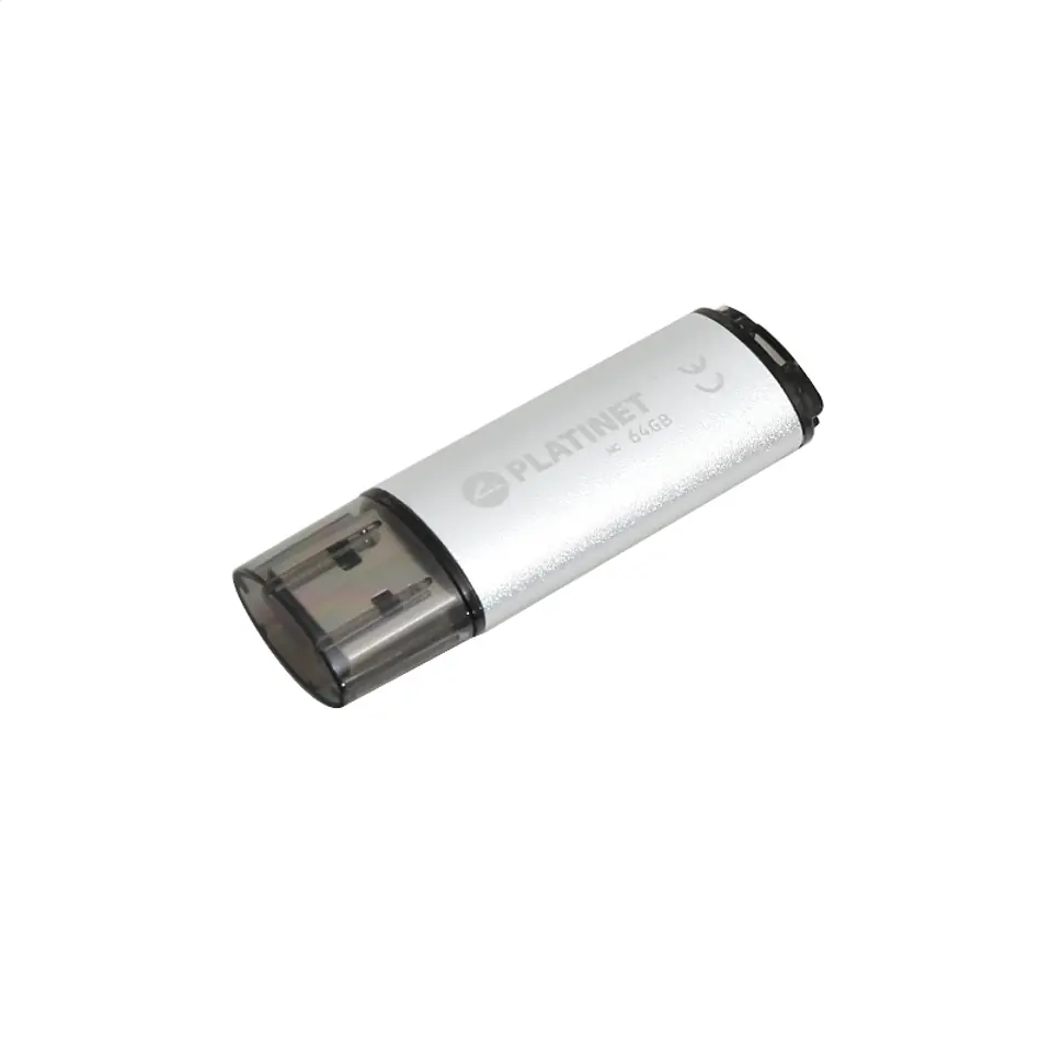 ⁨PLATINET PENDRIVE USB 2.0 X-Depo 64GB SILVER [43613]⁩ w sklepie Wasserman.eu