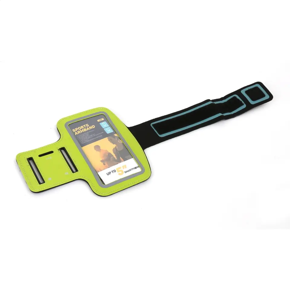 ⁨PLATINET SPORTOWA OPASKA NA SMARTPHONE NA RAMIĘ/ SPORT ARMBAND GREEN 42055⁩ w sklepie Wasserman.eu