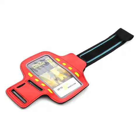 ⁨PLATINET SPORT ARMBAND FOR SMARTPHONE RED  WITH LED [43708]⁩ w sklepie Wasserman.eu