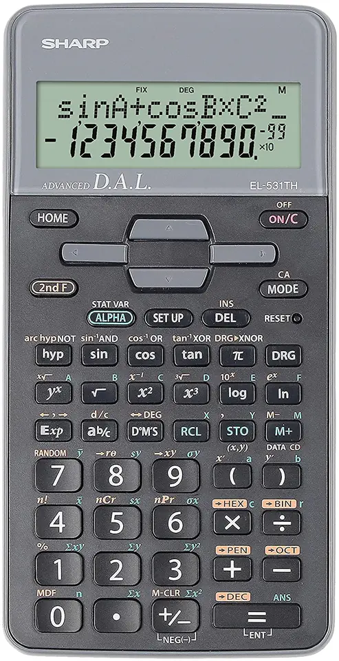 ⁨SHARP CALCULATOR SCIENTIFIC BLISTER GRAY EL531THBGY⁩ at Wasserman.eu