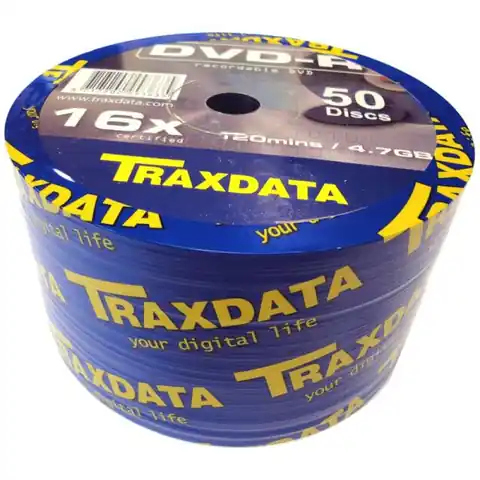 ⁨TRAXDATA DVD-R 4,7GB 16X VALUE PACK SP*50 907WEDRTRA004 / 907SP5PDTVP01 / 907SP5SDTRA01⁩ at Wasserman.eu